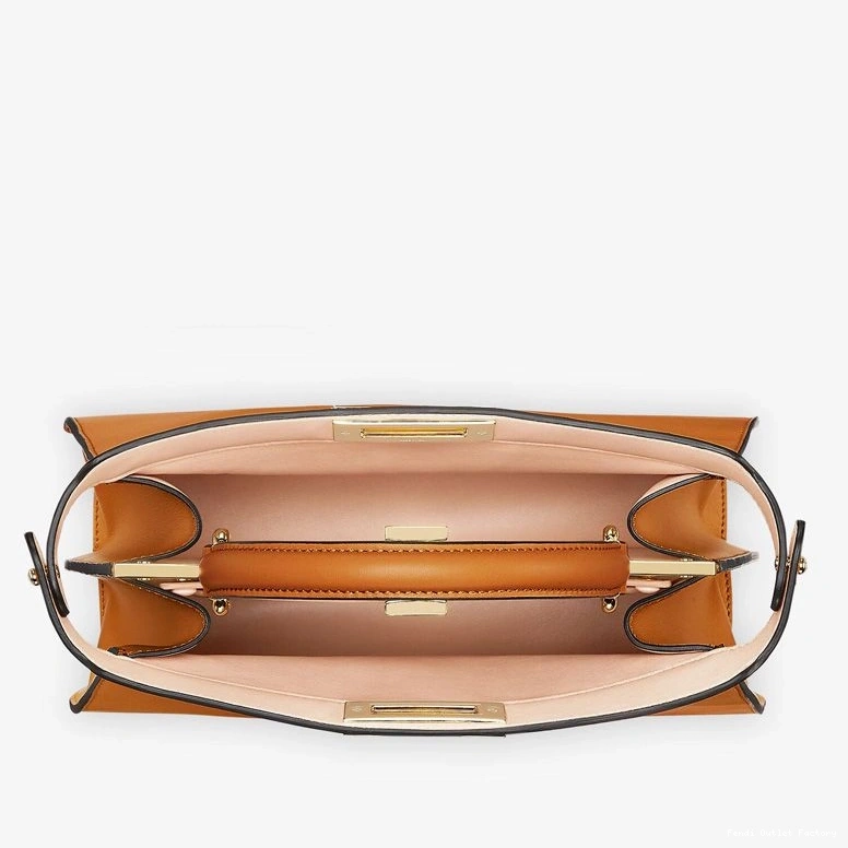 Affordable HOT ISeeU Medium In Laether Peekaboo Brown Nappa Bag Fendi 0805